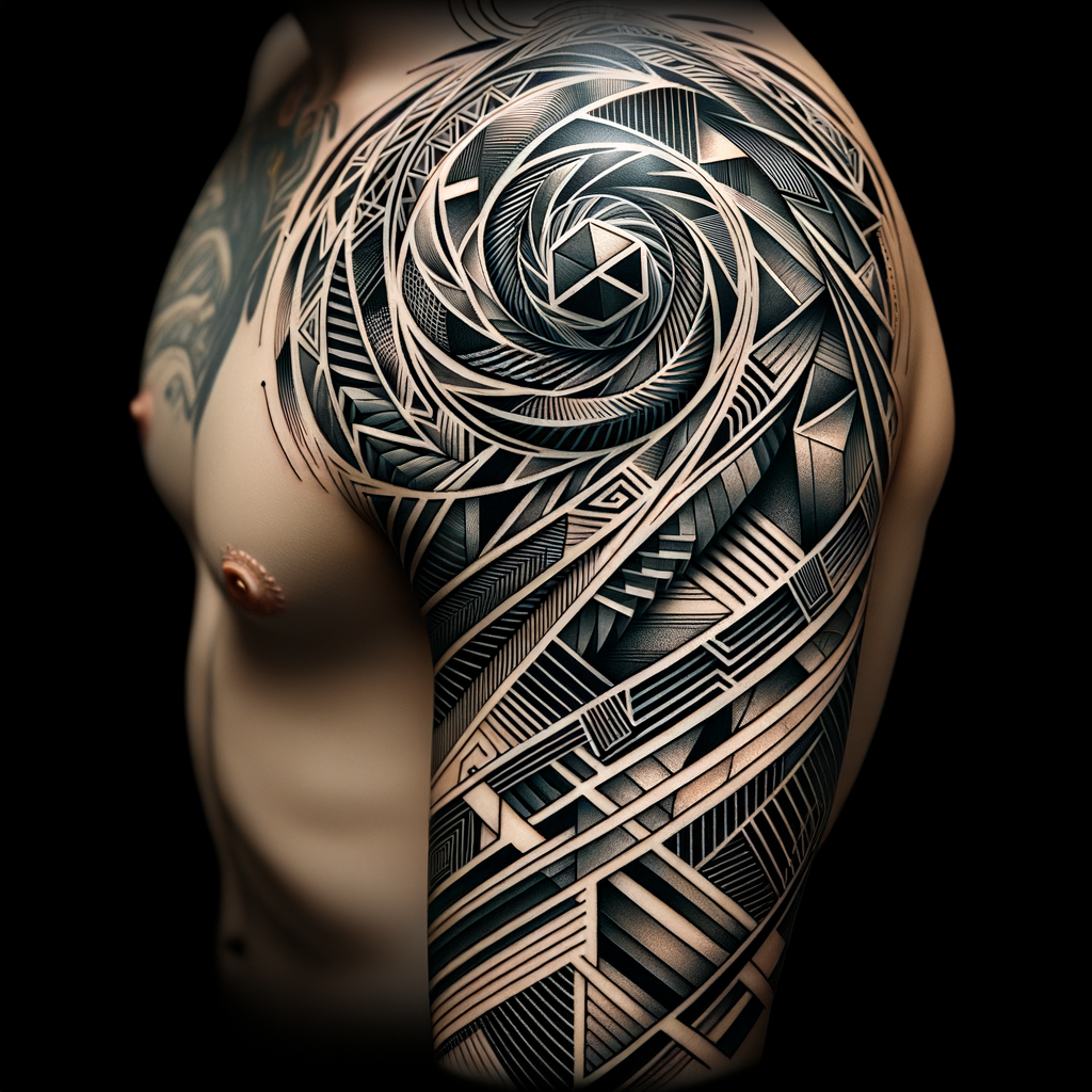 Collection of modern geometric tattoo designs showcasing unique geometric tattoo ideas and styles, reflecting latest geometric tattoo trends and offering inspiration for abstract geometric tattoos.