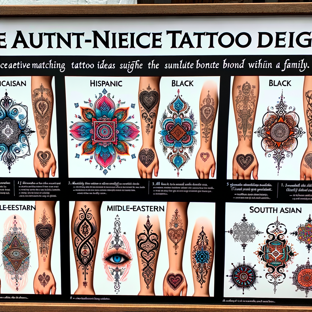 Unique aunt-niece tattoo designs showcasing symbolic family tattoos and matching tattoos for relatives, emphasizing bonding tattoos and ink bonding ideas for family members.
