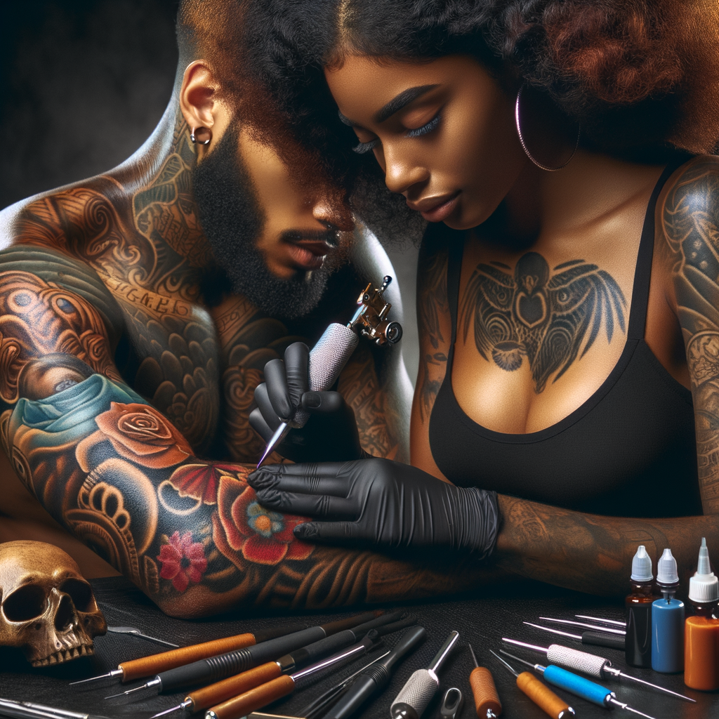 Tattoo artist mastering the art of tattoo preservation, turning tattoos into timeless pieces and preserving tattoo memories using various tattoo preservation techniques.
