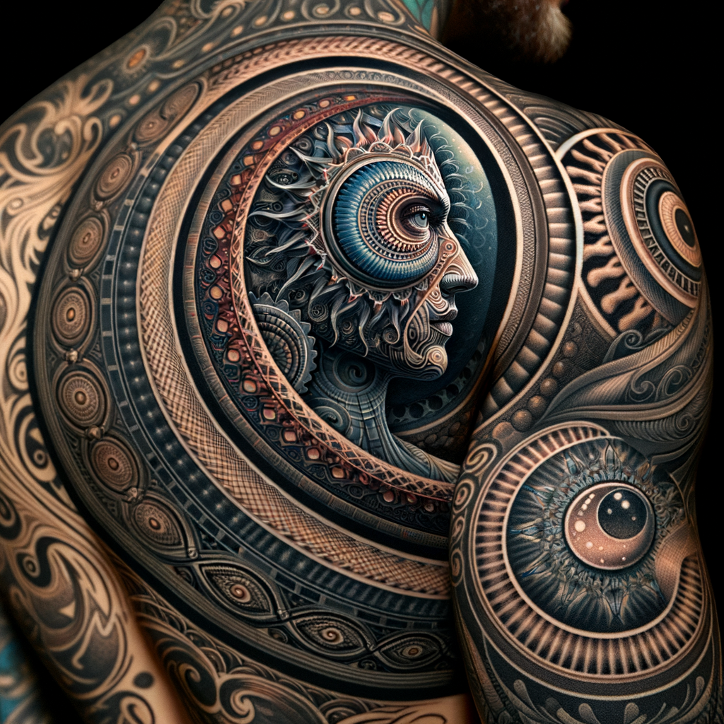 Advanced tattoo designs showcasing unique stacked tattoos and detailed artwork using tattoo layering techniques for stacking tattoo ideas and design inspiration.